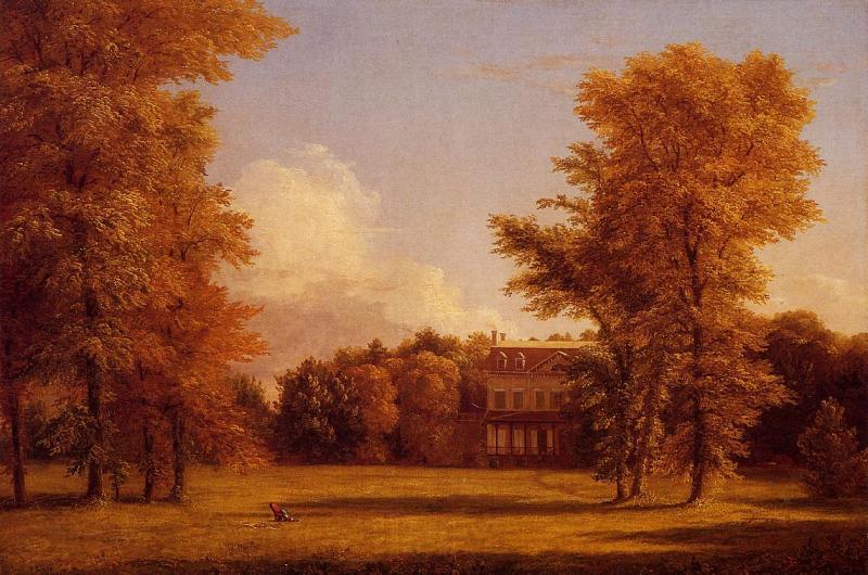 Thomas Cole Van Rensselaer Manor House France oil painting art